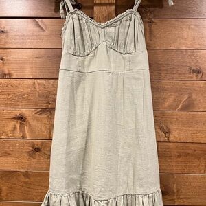 Hollister Green Smocked Top Dress - NWOT